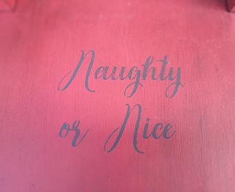 Naughty Or Nice Red Children's Chair