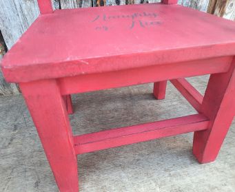 Naughty Or Nice Red Children's Chair