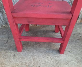 Naughty Or Nice Red Children's Chair