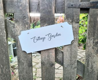 Cottage Garden  Hanging Sign