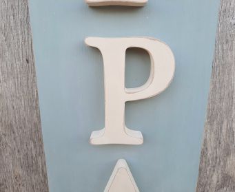 Small Distressed Painted CUPPA Sign