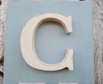 Small Distressed Painted CUPPA Sign