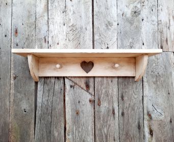 Hand Painted Antique White Shelf