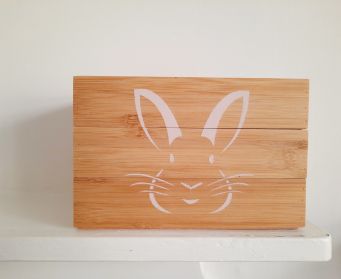 Trio Of Pink Stacking Bunny Faces Boxes