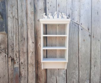 Handmade  Wooden Shelves With Bunny Cornice