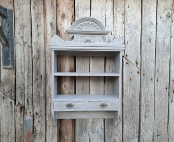 Large Grey Shelves With Cornice