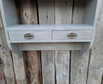 Large Grey Shelves With Cornice