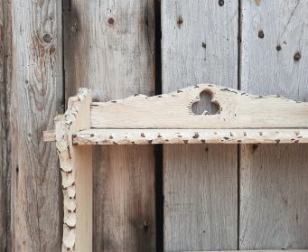 Antique White Distressed Shelves