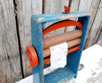 Vintage French Wooden Mangle