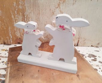Beige Bunny Duo