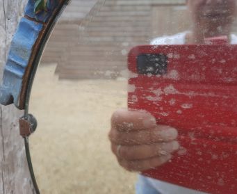 Beautiful Bevelled Mirror With Floral Details