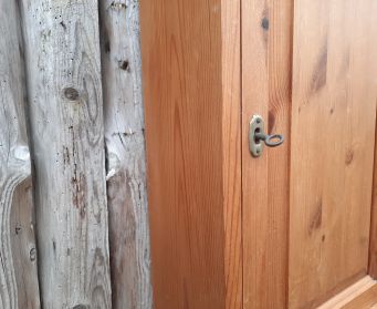 Pine Cupboard With Key