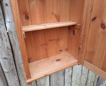 Pine Cupboard With Key