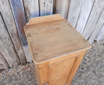 Rustic Pine Bedside Cupboard