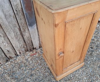 Rustic Pine Bedside Cupboard