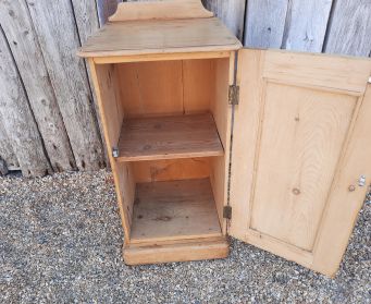 Rustic Pine Bedside Cupboard