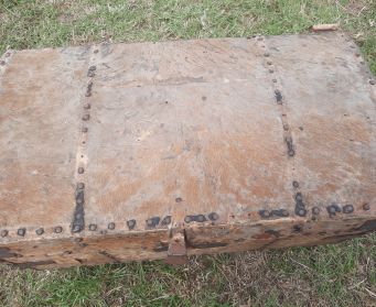 Vintage Silver Travel Trunk