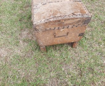 Vintage Silver Travel Trunk
