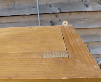 Pine Cupboard With Windows