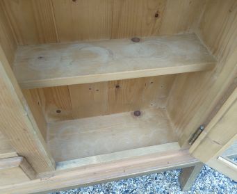 Pine Cupboard With Windows