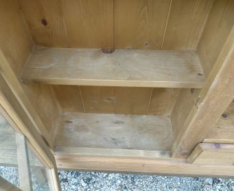 Pine Cupboard With Windows