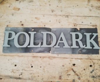 Handpainted Wooden Letters Painted With Moles Breath.