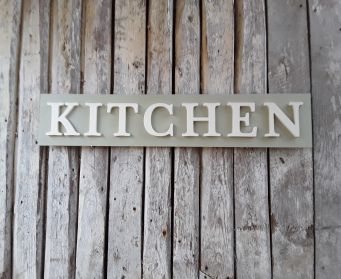 KITCHEN Painted Wordboard