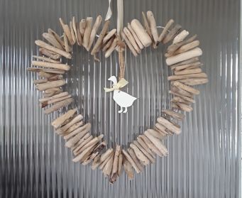 Handpainted Hanging Wooden Goose Decoration