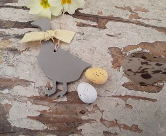 Handpainted Hanging Wooden Goose Decoration