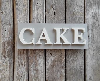 CAKE Sign Paris Grey and White
