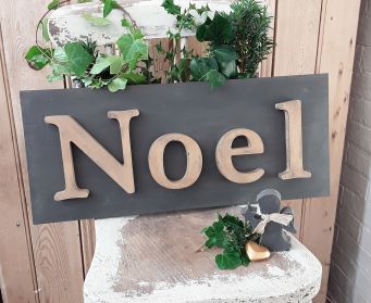 Handpainted Noel Sign