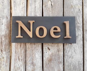 Handpainted Noel Sign