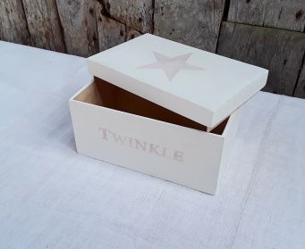 White Box With Twinkle And Star Stencils