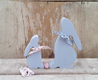 Moon Gazing Hare Decoration Louis Blue