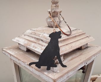 Labrador Hanging Painted Decoration
