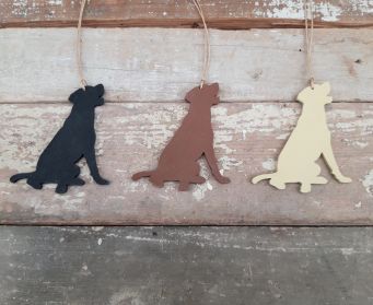 Labrador Hanging Painted Decoration