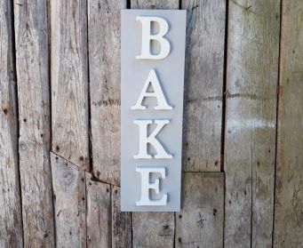 Vertical BAKE Sign