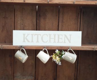 Old White & Country Grey Distressed Finish