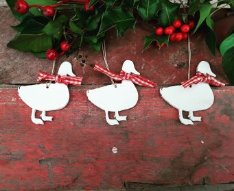 Christmas Dilly Duck Hanging Decoration