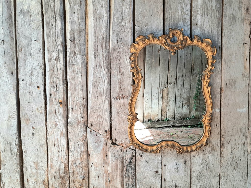 Large Gold Framed Mirror