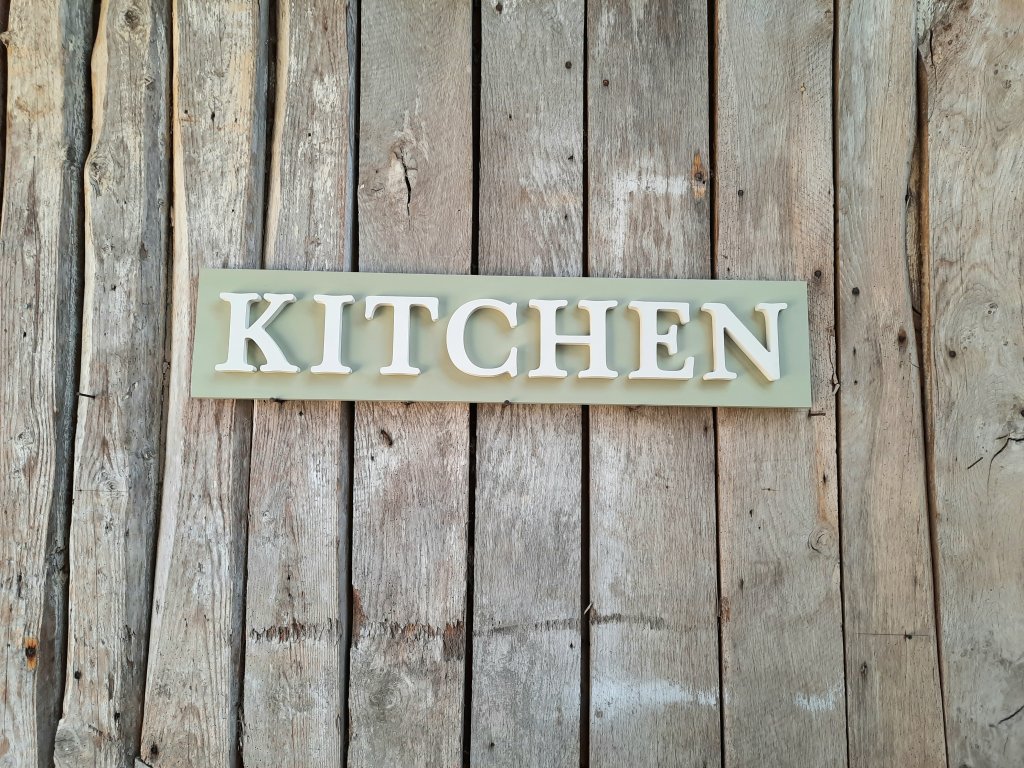 Small Painted Wooden KITCHEN Sign