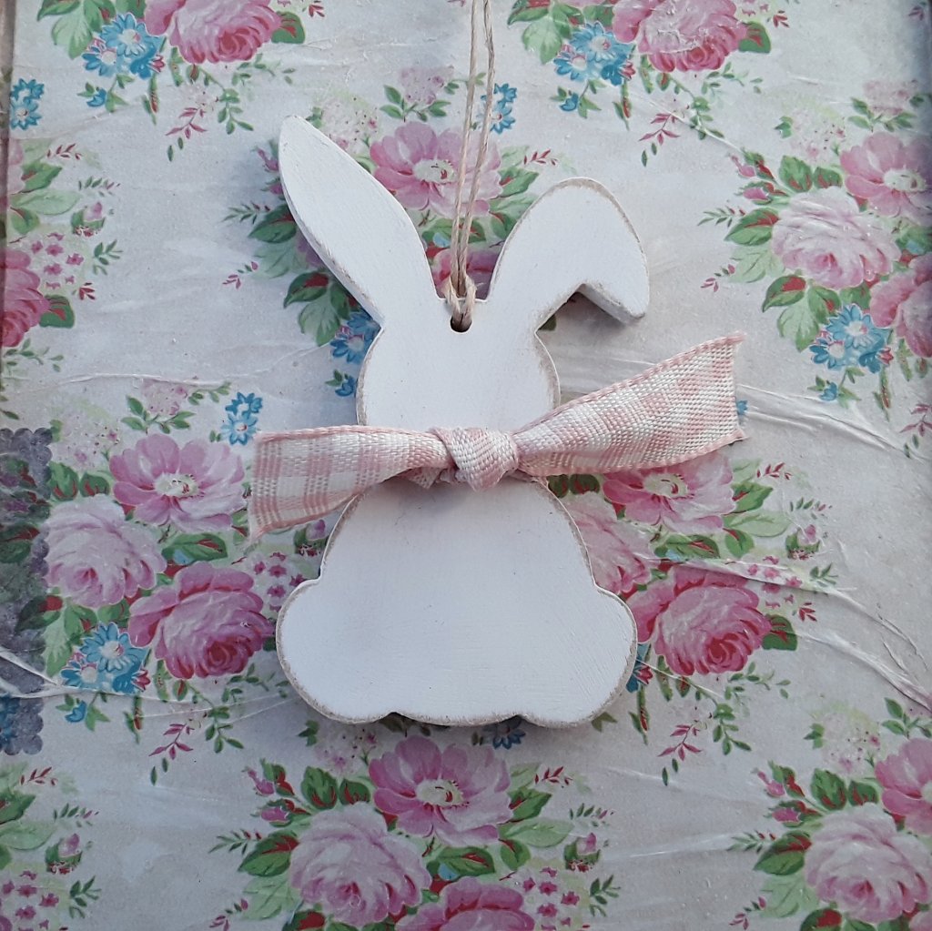 Handpainted Wooden Buccanears Bunny Hanging Decorations