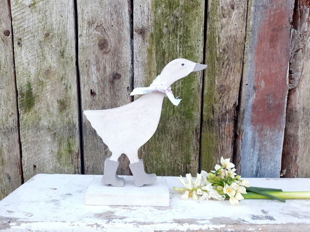 Painted Duck In Wellies