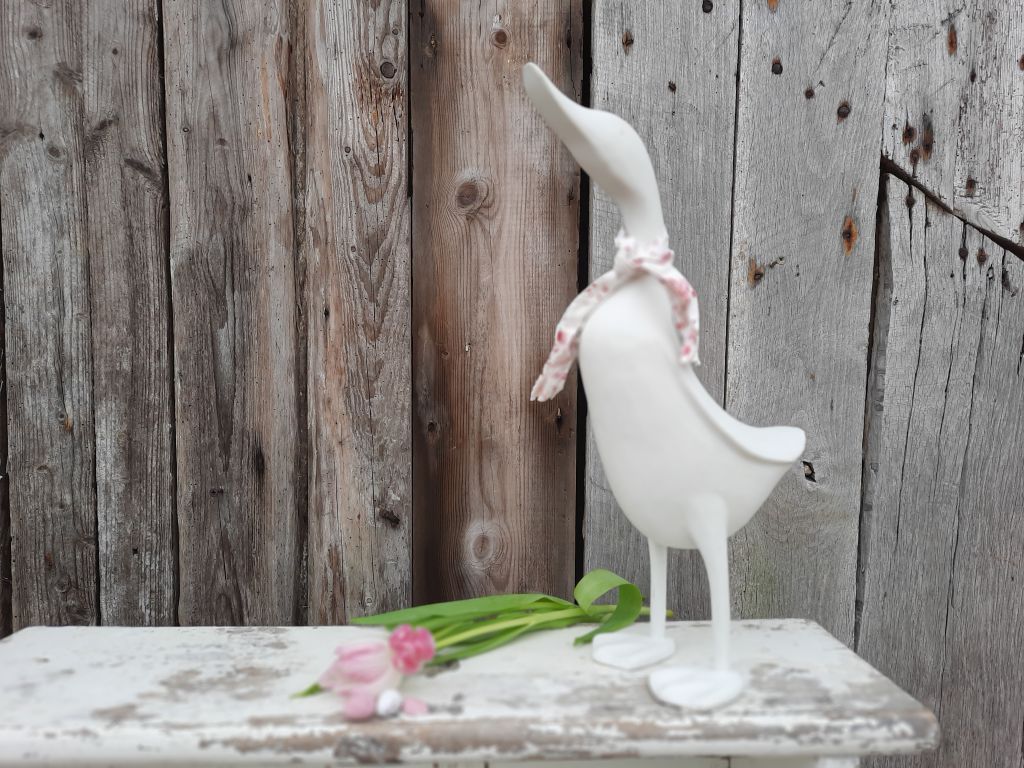 Medium Painted White Duck