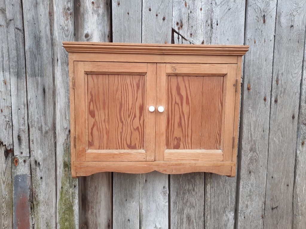 Rustic Pine Wall Cupboard
