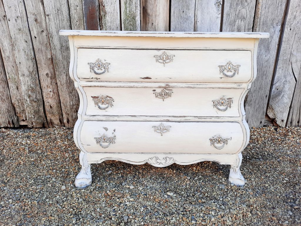 Ornate White Chest Of Drawers
