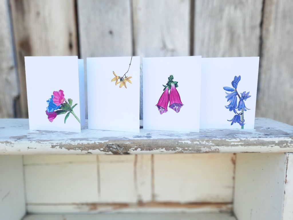 Spring Flowers Greeting Card Bundle