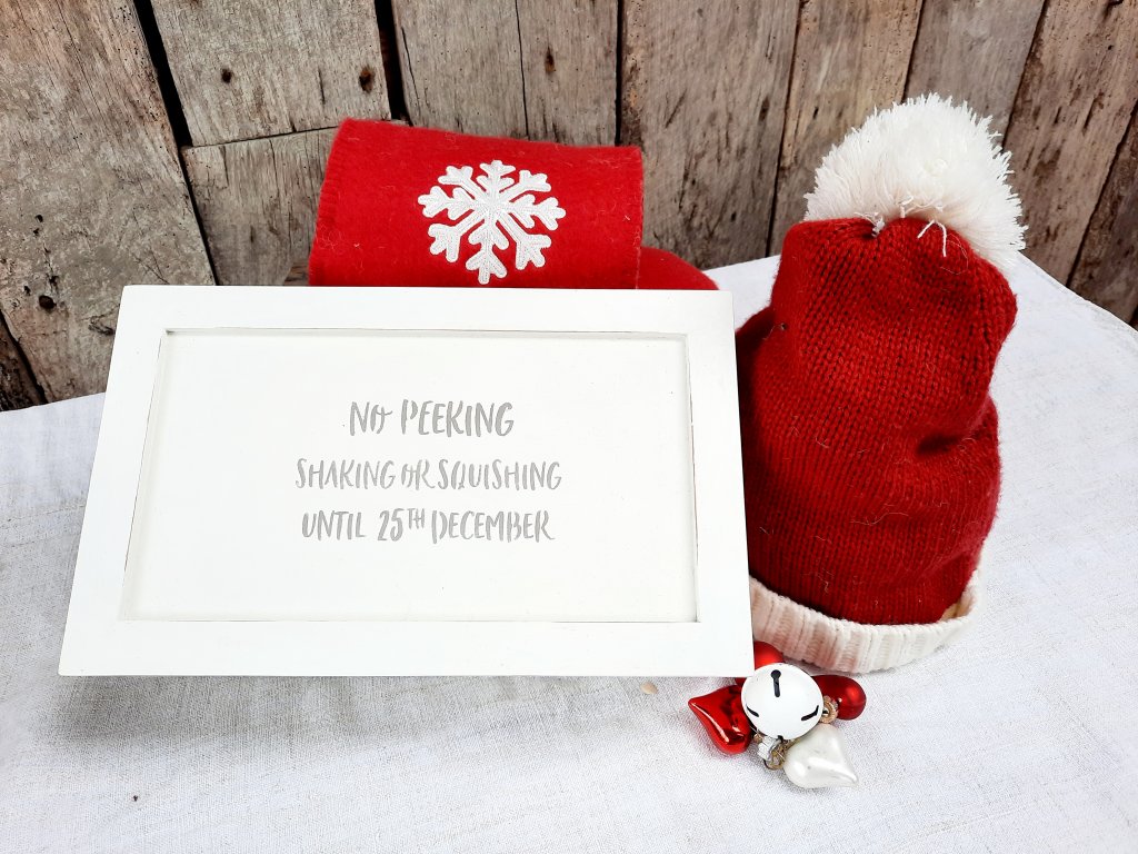 No Peeking Christmas Gift Box