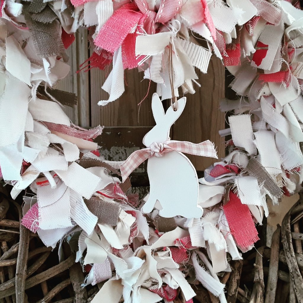 Hand Painted Wooden Hanging Hare Decorations