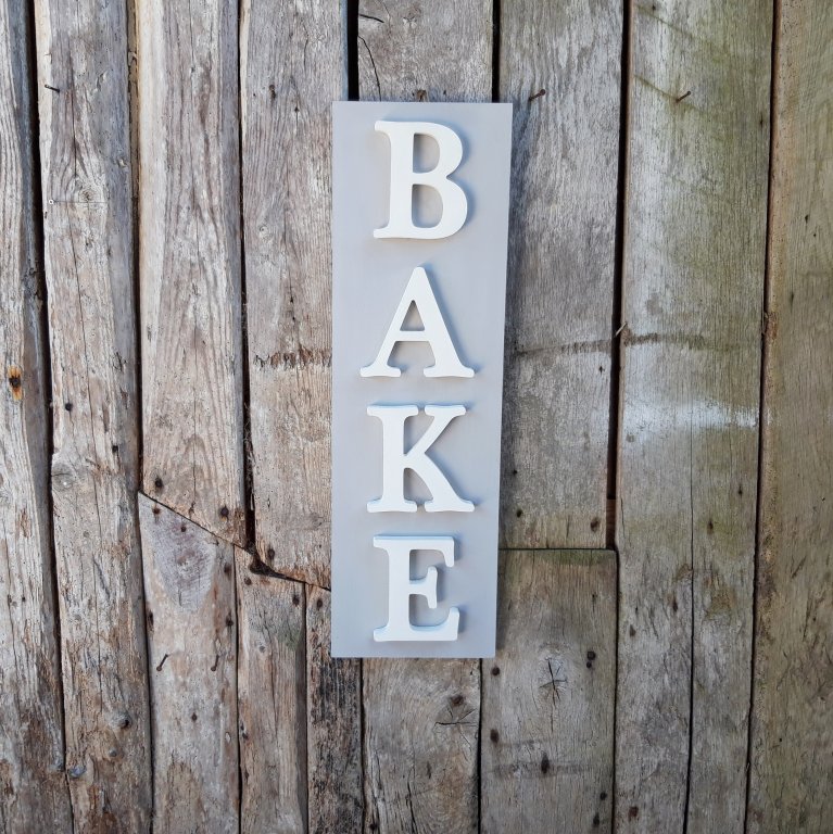 Vertical BAKE Sign Vertical BAKE Sign